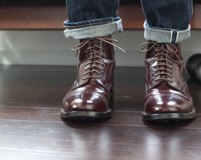 大人気新品  新品✨️SANDERS製 ミリタリートレッキングブーツ 革靴 ブラウン UK8.5 ブーツ